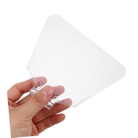 4 Pack Transparent Eye Shield Replacement for Bench Grinder and Grinding Machine Safety Guard held in hand