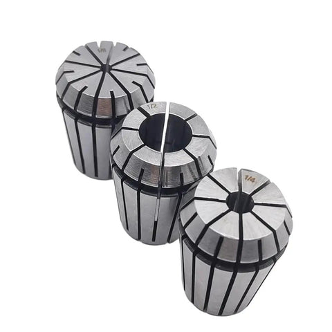 Three Piece ER25 Spring Collet Set One Half Inch One Quarter Inch One Eighth Inch High Precision For CNC Engraving Milling Lathe Chuck Tool Kit