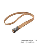 Heavy Duty Luggage Straps Set 2 Pack With Quick Release Buckles, khaki, adjustable cargo straps for suitcases and hiking gear.