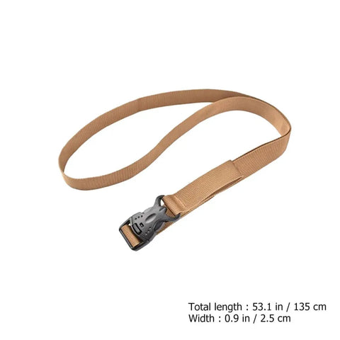 Heavy Duty Luggage Straps Set 2 Pack With Quick Release Buckles, khaki, adjustable cargo straps for suitcases and hiking gear.