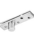 Close-up of Hidden Door Pivot Hinge Set 2 Pack, 360 Degree Stainless Steel Concealed Rotating Axis Hinges with Recessed Screw Openings