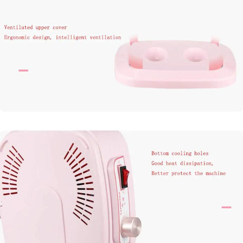 Ventilated upper cover and cooling holes of Five Layer Electric Food Dehydrator With Adjustable Shelves For Home Fruit Vegetable And Meat Jerky Drying Countertop Appliance.