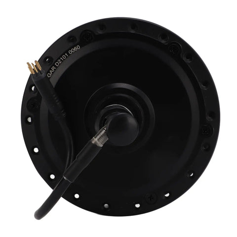 36 Volt 250 Watt Rear Wheel Hub Motor Built Like A Tank With Aluminum Alloy Frame showing the back view with wiring.
