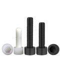Durable Nylon Hex Socket Cup Head Screws Set M3 To M10 Range Black And White Knurled Plastic Bolts For Insulation And Electrical DIY