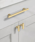 20 Pack 5 Inch Brushed Gold Cabinet Pulls Heavy Duty Solid Kitchen Cabinet Handles For Cabinets Dresser Drawers And Bathrooms Built To Last Rust Proof Hardware With Easy Install. brushed gold cabinet handles on white cabinet doors