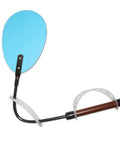 Flexible Magnified Inspection Mirror 2 Pack With Bendable Shaft For Adjustable Angles And Hands Free Viewing Oval Magnified Mirrors Handy For Home Care Repairs Craft Projects And Tight Spaces blue oval magnified mirror with bendable shaft for hands-free viewing
