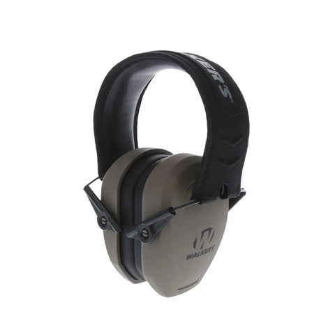 Razor Slim Passive Earmuffs For Youth And Women Shooters Ultra Low Profile Earcups Compact Lightweight Foldable And Adjustable Hearing Protection In Flat Dark Earth