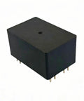 Set Of Two 30 Amp 12 Volt Dc Pc Board Power Relays Dpst No General Purpose Drop In Swaps Solid As A Rock For DIY Shop Work and Zero Drama Circuit Upgrades, black relay with pins.