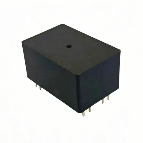 Set Of Two 30 Amp 12 Volt Dc Pc Board Power Relays Dpst No General Purpose Drop In Swaps Solid As A Rock For DIY Shop Work and Zero Drama Circuit Upgrades, black relay with pins.