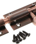 WUUWCHODC Sliding Barrel Bolt Door Lock Gate Latch Heavy Duty Security with screws, bronze finish, ideal for gates and doors.