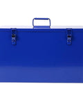 Heavy Duty Portable Hydraulic Steel Bar Shear Crimping Tool With Electric Power Key Start Switch For Cutting And Crimping Tasks in blue toolbox.