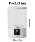 Portable Cordless Washing Machine For Socks And Delicates 3000Mah Battery display showing product size and dimensions measurement.