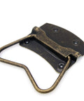 4 Pieces Vintage Style Lifting Handle Chest Pull with Distressed Antique Brass Finish for Wooden Boxes and Chests