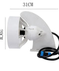 Side view of Underwater Thruster 48V 1500W Brushless Motor with 3 Blade Aluminum Propeller and Mounting Seat for Kayak