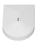 Real Deal High Sensitivity Glass Break Detector For Home Security Systems Adjustable Digital Impact Sensor viewed from above.