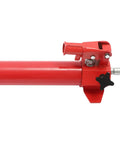 Close-up of hydraulic pump from Heavy Duty Hydraulic Benchtop Shop Press With Three Gear Adjustable Height Pressure Gauge Hydraulic Pump H Frame Design