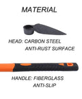 Single Head Sharp Hoe With Heavy Duty Forged Adze And Non Slip Ergonomic Handle With carbon steel head and fiberglass handle