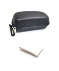 Pro Level Red Laser Safety Glasses With Heavy Duty OD4 Plus Protection For 635 650 694 Nanometer Ruby Lasers storage case with cleaning cloth.
