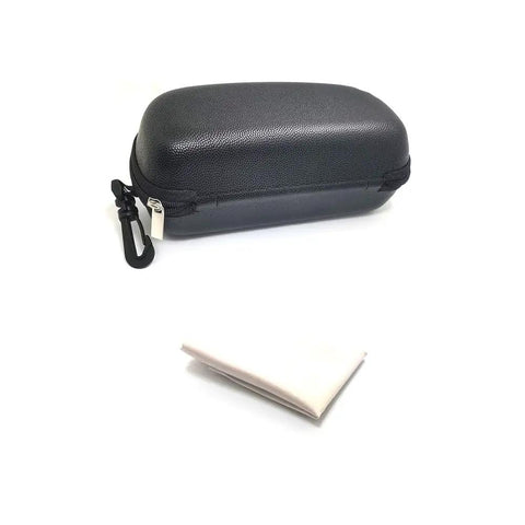Heavy Duty Infrared Laser Safety Eyewear Providing Sweet Optical Density Ratings And Broad Waveband Coverage From Seven Forty To Eleven Hundred Nanometers With Snug Wraparound Design And Tight Build For Hardcore Trade Work case with cleaning cloth.