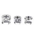 10 Pcs Thickening Three In One Connector Eccentric Wheel Hardware For Furniture And Cabinets Zinc Alloy Cam Nut Diameters 15mm 12mm And 10mm