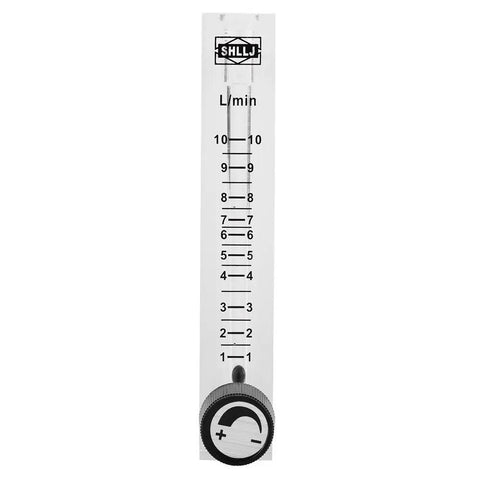 No Hassle Gas Flowmeter Featuring Steady Control Valve, 1-10 Lpm Air Gauge Solid Choice For Oxygen Nitrogen And Shop Air, Visible Acrylic Tube, Secure Barb Fittings, Runs Smooth As Silk