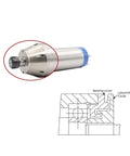 Built Tough Water Cooled CNC Spindle Motor With ER25 Chuck and Four Bearings showing chuck detail for heavy duty milling.