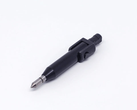 LLDSIMEX coaxial centering indicator tool with metal pointed tip and side clamp on black plastic handle