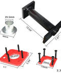 DPTOOL rear axle bearing puller kit with 40mm driver for Toyota 4Runner/Tundra; black rod, red plates (4‑pc kit).