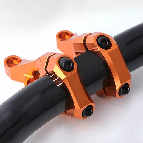 Direct Mount Stem For 31.8mm Bars, CNC Machined 6061 Aluminum, 35mm Rise Handlebar Stem For Downhill DH Dual Crown Forks, Silver.