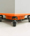 Heavy Duty Furniture Dolly Set Of 4 With Wheels And Floor Safe Rubber Pads, 1,380 Lb Load Capacity, close-up view