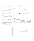 Accessory Tool Kit For Ranger Models Genuine OEM Part 2874924 with tools and spare parts for UTV repairs displayed.