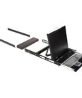 Heavy Duty 19 Inch Lcd Console Drawer Boasts A Rock Solid 16 Port Catx Kvm Switch showing slide out monitor and keyboard tray.