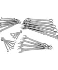 Heavy Duty 26 Piece Standard Combination Wrench Set Inch Chrome Vanadium Steel With Box End Design Sizes Three Eighths To One Inch Durable Hand Tool Kit For Pros And DIYers