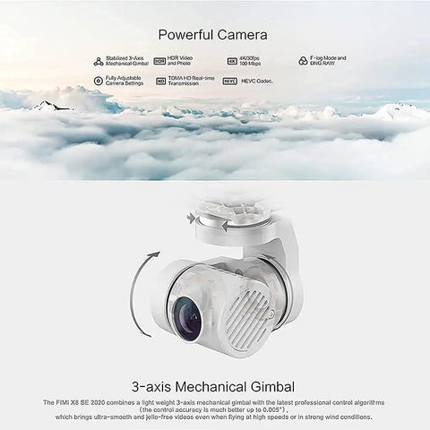 3-axis mechanical gimbal of GPS Drone With 4K UHD Camera For Adults FPV Quadcopter Auto Return Home Headless Mode Follow Me Tap Fly