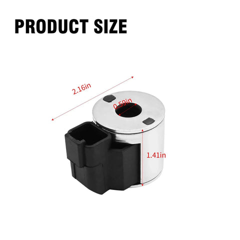 12V DC Solenoid Valve Replacement For HydraForce Deutsche Connector Zener Diode 08 80 88 98 Series dimensions view