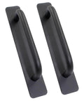 Two Pack Self Stick Adhesive Cabinet Door Handles For Kitchen Cabinets Dressers Closets And Sliding Doors Black 148mm Small Size No Drill Installation Durable Aluminum Alloy With Smooth Surface And Easy Grab