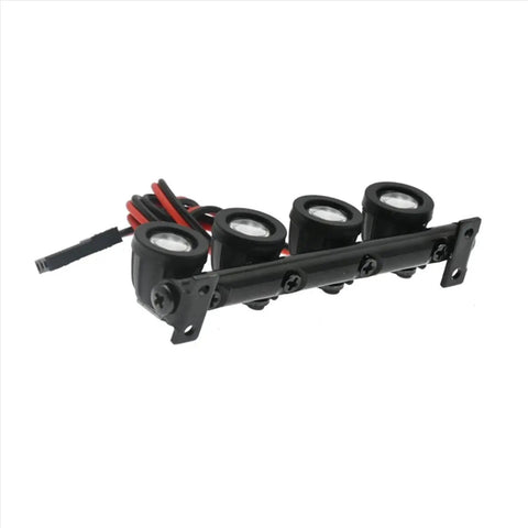 LED Light Strips Kit For RC Crawler Cars Easy Install Roof Light Bar, durable plastic build, compatible with Axial SCX24, FMS, FCX24