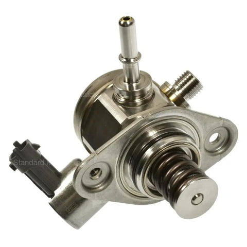Front Fuel Pump Delivers Rock Solid Fuel Pressure For That Smooth Cruise OE Replacement Fits Your Rig Direct Bolt Up No Mess, showing metal construction and direct connection point.