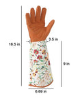 Leather Rose Gardening Gloves Thorn Proof Pruning Gloves With Puncture Resistant Long Sleeve Cuff for Blackberry Plants and Rose Bushes