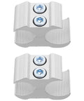 Lightweight Aluminum Wheelchair Pipe Clamp Set Two Pack Durable Tube Brackets For Sports Gear And Bicycles Secure Buckle Design