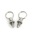 Heavy Duty Stainless Steel Spring Plunger With Pull Ring, two piece knobs with stainless build and mechanical alignment for industrial use.
