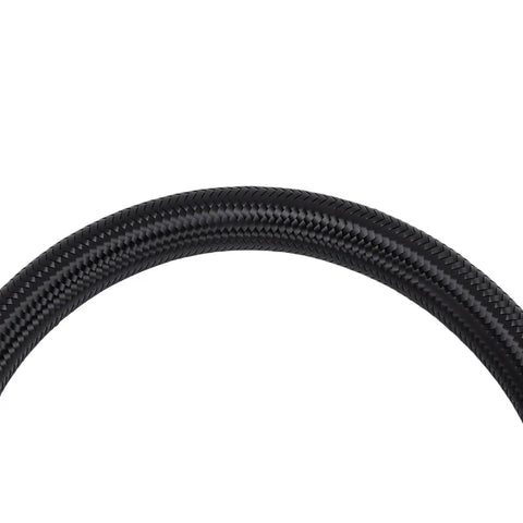 Premium Flexible Silicone Tire Inflator Extension Hose 40cm With Quick Clamp Chuck For Cars Motorcycles Bikes No Sweat Roadside Help Easy Reach Tight Spots Essential Garage Tool Game Changing Auto Repair Gear You Need Right Away, black braided hose
