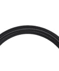 Heavy Duty Tire Inflator Extension Hose With 40 Cm Flexible Quick Clip Chuck, black braided hose close-up