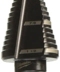 Electric Step Drill Bit Seven Eighths To One And One Eighth Inch No Nine For Your Go To High Speed Cordless Drills, silver finish.