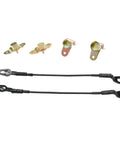 Heavy Gauge Steel Direct Replacement Rear Tailgate Handle Kit For Chevy Silverado 1500 2500 3500 1999 To 2006 includes metal latches and cables.
