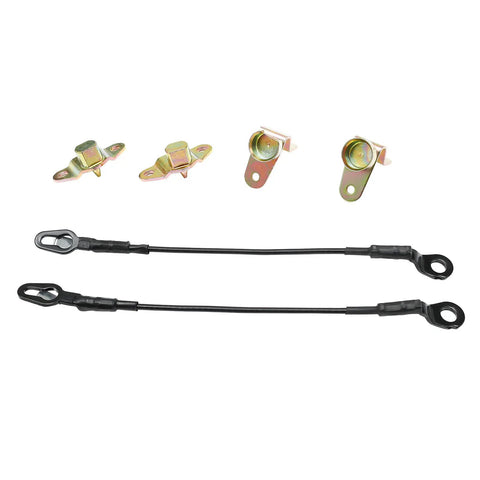 Heavy Gauge Steel Direct Replacement Rear Tailgate Handle Kit For Chevy Silverado 1500 2500 3500 1999 To 2006 includes metal latches and cables.