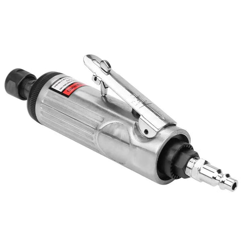 High Speed 1/4 Inch Pneumatic Die Grinder Air Powered Hand Tool lightweight design with precision chuck for metalworking.