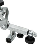 SVD-186 R Gouge Jig for Sharpening Woodturning Tools, silver metal structure with knobs, max blade 1 3 8 inch