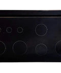 Top view of Brew Panel Wall Mount Black Steel Enclosure With Knockouts Removable Door Lock And Key 16 Gauge Powder Coated