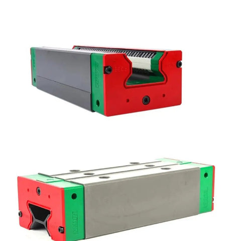 RGH35HA Linear Guide Rail Block Kit For CNC Machines And 3D Printers Rock Solid Rigidity Smooth Sliding Carriage Precision Motion Control Durable Linear Guideway System For Automation And Tooling, red green rail block